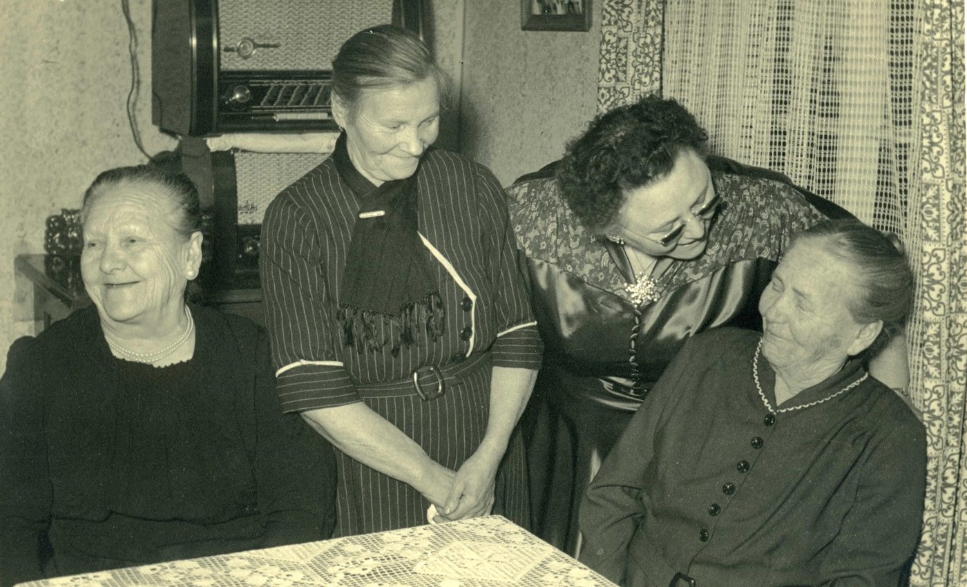 Kate with her older sisters